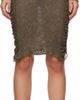 Jade Cropper Jade Cropper Khaki Ruched Midi SKirt - 1