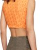 Jade Cropper Jade Cropper Orange Asymmetric T-Shirt - 3