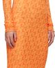 Jade Cropper Jade Cropper Orange Printed Midi Dress - 2