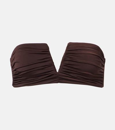 Jade Swim Jade Swim Clara ruched bandeau bikini top