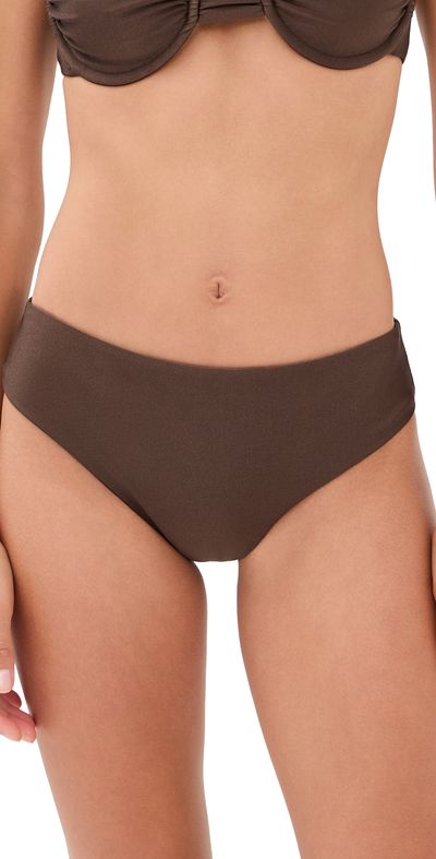 JADE Swim JADE Swim Daya Bikini Bottoms Mocha Sheen