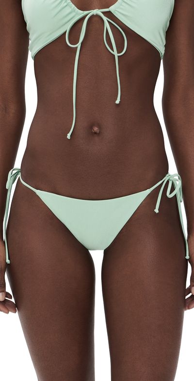 JADE Swim JADE Swim Ties Bikini Bottoms Seafoam Sheen