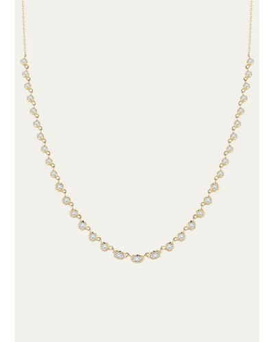 Jade Trau 18K Yellow Gold Small Maverick Diamond Riviera Necklace