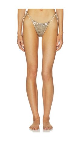 Jaded London Jaded London Anatase Crochet With Hanging Shells Bikini Bottom