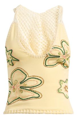 JADED LONDON JADED LONDON Beaded Hooded Halter Top