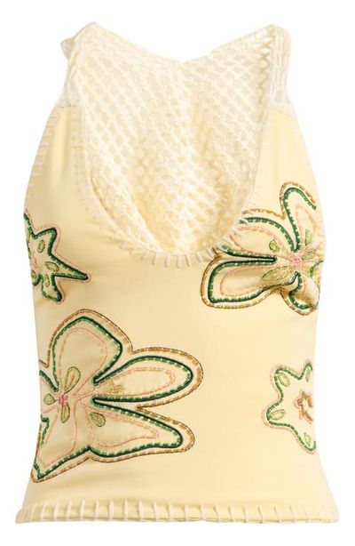 JADED LONDON JADED LONDON Beaded Hooded Halter Top