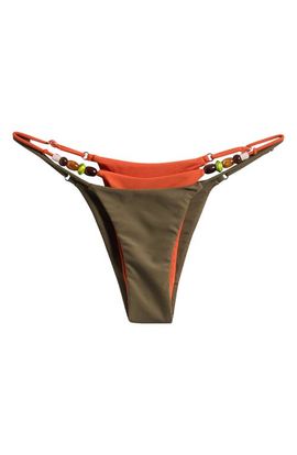 JADED LONDON JADED LONDON Beaded Layered Bikini Bottoms
