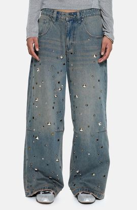 JADED LONDON JADED LONDON Bolted Studded Colossus Jeans