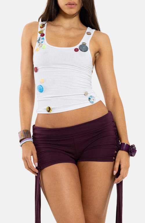 JADED LONDON JADED LONDON Button Detail Rib Tank