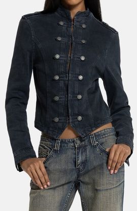 knee length dresses for ladies Shop Malibu Plunge Denim Mini Dress | Jaded London