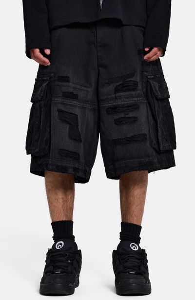JADED LONDON JADED LONDON Distressed Beach Cargo Shorts