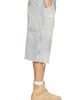 Jaded London Jaded London Distressed Pinstripe Carpenter Jorts - 2