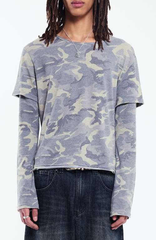 JADED LONDON - Double Layer Mist Long Sleeve T-Shirt
