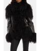 JADED LONDON JADED LONDON Faux Leather & Faux Fur Toggle Coat - 1