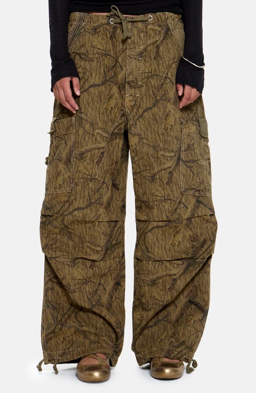 JADED LONDON JADED LONDON Forest Camo Parachute Pants 