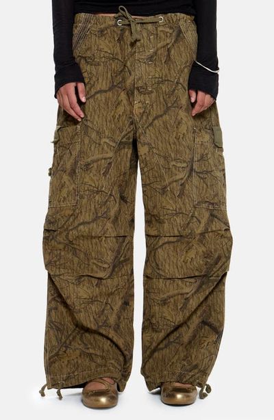 JADED LONDON JADED LONDON Forest Camo Parachute Pants 