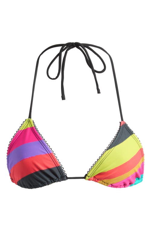 JADED LONDON JADED LONDON Freda Multi Stripe Triangle Bikini Top 