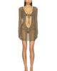 Jaded London Jaded London Knit Hooded Cutout Mini Dress - 1