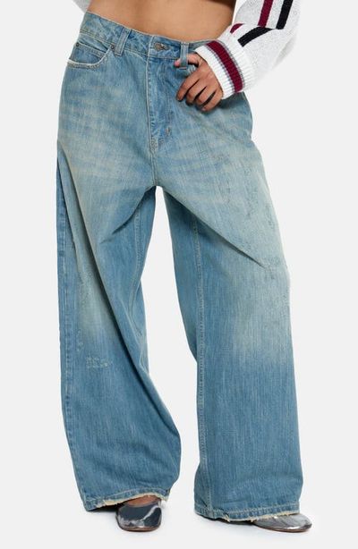 JADED LONDON JADED LONDON Light Wash Slub Colossus Jeans
