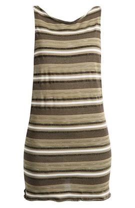 JADED LONDON JADED LONDON Lior Stripe Knit Embellished Backless Minidress