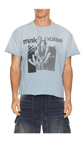 Jaded London Jaded London Make Noise Spliced Frayed T-Shirt