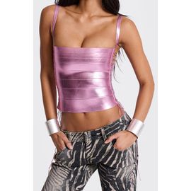 JADED LONDON JADED LONDON Metallic Bandage Bustier Top