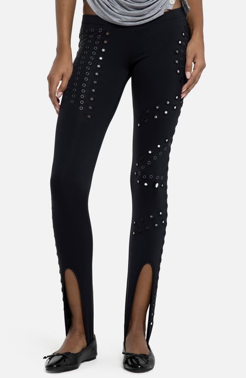 JADED LONDON JADED LONDON Mirror Eyelet Stirrup Pants