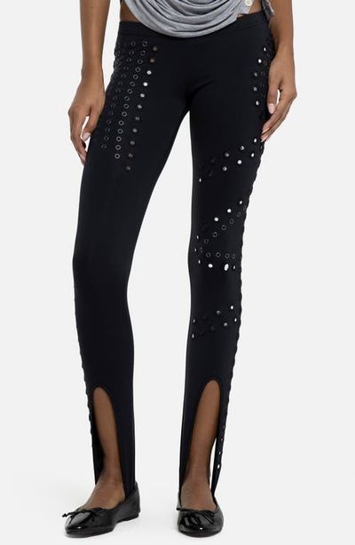 JADED LONDON JADED LONDON Mirror Eyelet Stirrup Pants