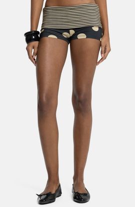 JADED LONDON JADED LONDON Mixed Print Foldover Waist Shorts