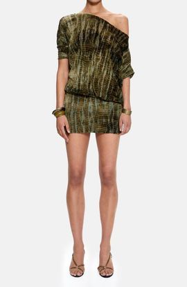 JADED LONDON JADED LONDON Ophidian Devore Backless Minidress