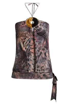JADED LONDON JADED LONDON Plunge Cutout Halter Top