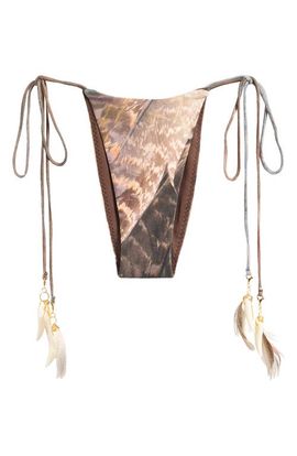 JADED LONDON JADED LONDON Print Side Tie Bikini Bottoms