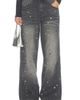 Jaded London Jaded London Rhinestone Studded Colossus Jeans - 1