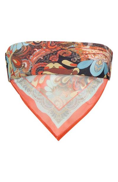 JADED LONDON JADED LONDON Scarf Print Bikini Top