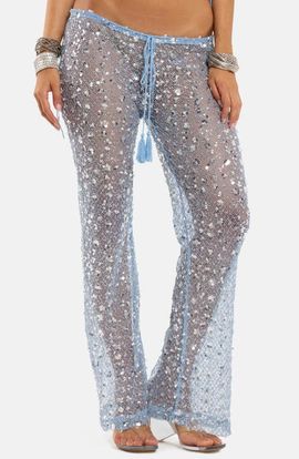 JADED LONDON JADED LONDON Sequin Embellished Sheer Lace Pants