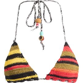 JADED LONDON JADED LONDON Stripe Crochet Triangle Bikini Top