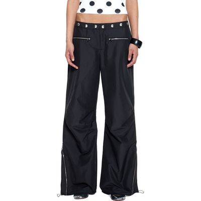 JADED LONDON JADED LONDON Studded Wide Leg Parachute Pants