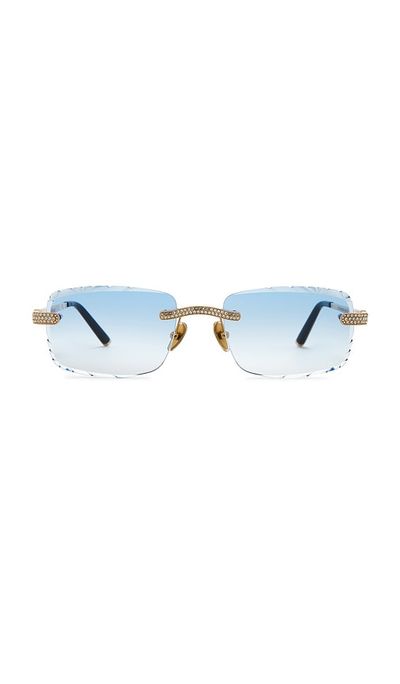 James Oro James Oro Signature Gem Cut Sunglasses