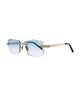 James Oro James Oro Signature Gem Cut Sunglasses - 2