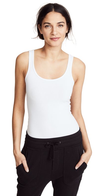 James Perse James Perse Brushed Jersey Long Tank White 3