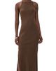 James Perse James Perse Canvas Linen Long Dress Cocoa - 1