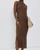James Perse James Perse Canvas Linen Long Dress Cocoa - 5