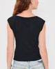 James Perse James Perse Cotton Cashmere Blend Boatneck Top Black - 3