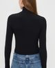 James Perse James Perse Cropped Long Sleeve Half Zip Black - 3