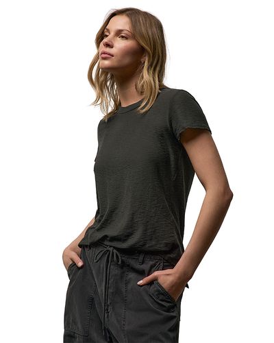 James Perse James Perse Sheer Slub Crew Neck Tee