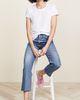 James Perse James Perse Sheer Slub Crew Neck Tee White 3 - 5