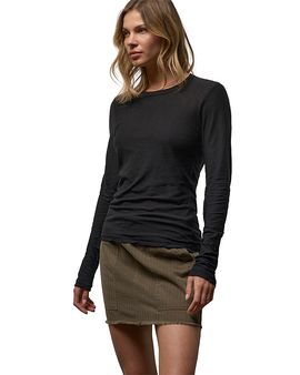 James Perse James Perse Sheer Slub Long Sleeve Crew Tee