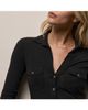 James Perse James Perse Sheer Slub Side Panel Shirt - 3