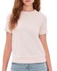 James Perse James Perse Vintage Cotton French Terry Sweat Top Rose Quartz - 1
