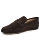 Jamie Haller Jamie Haller Suede Penny Loafers Deep Espresso - 1